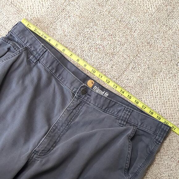 Carhartt Men's Gray Relaxed Fit Cotton Cargo Shorts Size 42 - Picture 2 of 7